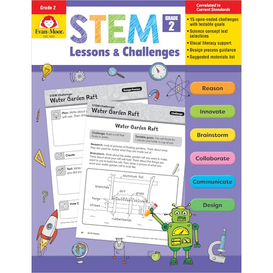 Evan-Moor&#xAE; STEM Lessons &#x26; Challenges, Grade 2